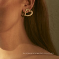 18k Stainless Steel Pearl Earrings Gold Plated Freshwater Pearl Drops Earrings Custom For Women 2021